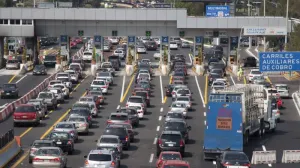 Reportan aglomeración en la caseta de la CdMx