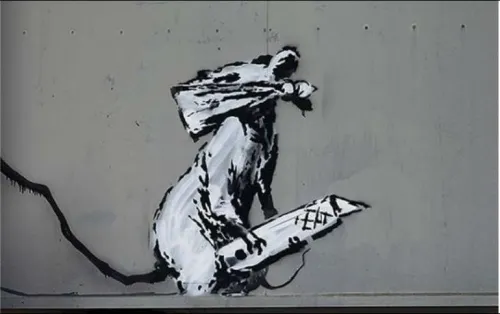 Roban una obra de Banksy en el centro de París