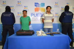 Seguridad Pública Estatal aseguró a probables asaltantes de cuentahabiente