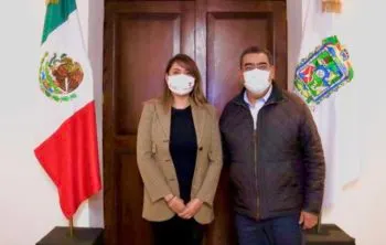 El gobernador Sergio Salomón sostuvo una reunión con diversos alcaldes de Puebla