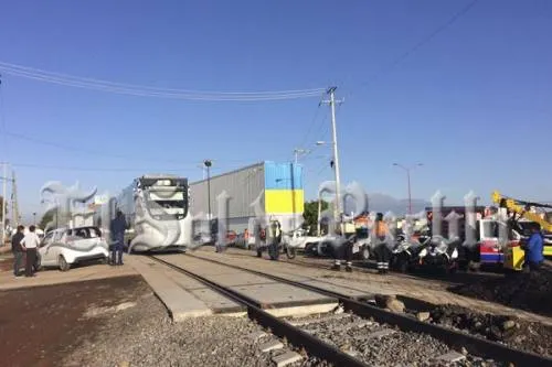 Choca el Tren Turístico Puebla-Cholula