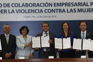 Firman SGG, CCE y el CIC acuerdo contra violencia hacia mujeres