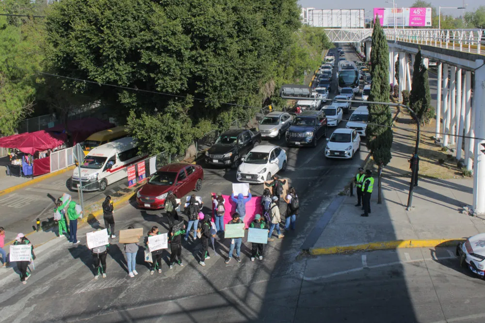 Protesta de estudiantes del BINE