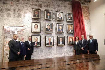 Inauguran en Senado Galería de Coordinadores de la Junta de Coordinación Política
