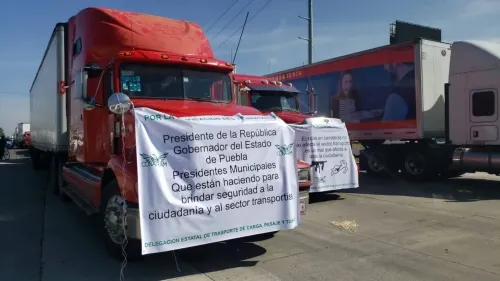 Paro nacional de transportistas afectará a Puebla
