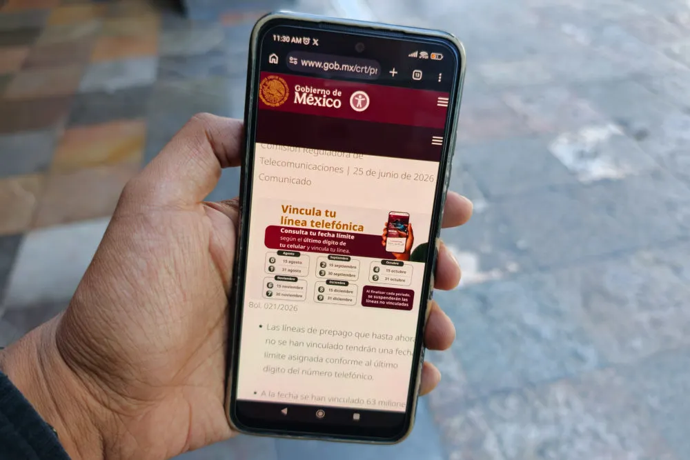 Registro de líneas de telefonía celular