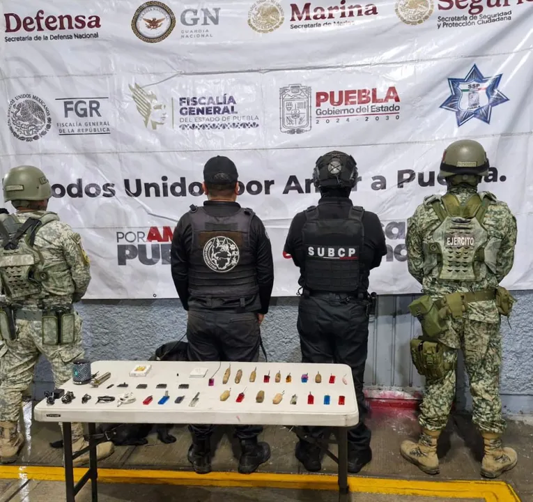 Operativo en penal de San Pedro Cholula