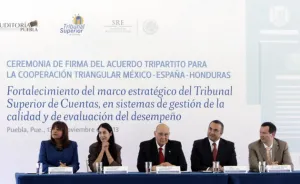 Auditoría signa acuerdo de colaboración entre México, España y Honduras