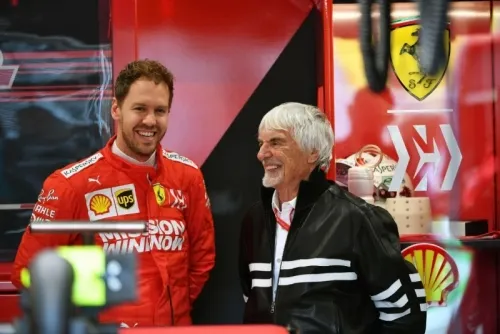 Ecclestone asegura que a Vettel le faltó apoyo en Ferrari