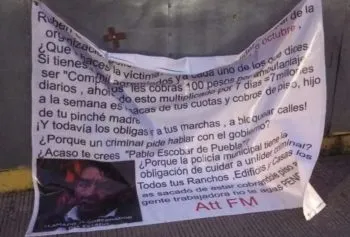 “Narcolona” contra Rubén Sarabia “Simitrio”, aparece en primaria de Puebla; la FGE ya indaga