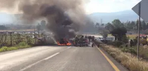 Derriban delincuentes helicóptero de gobierno en Michoacán