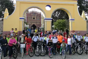 San Andrés Cholula realiza rodada para recaudar libros
