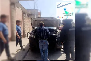 Recuperan dos vehículos robados en Texmelucan y detienen a sus conductores
