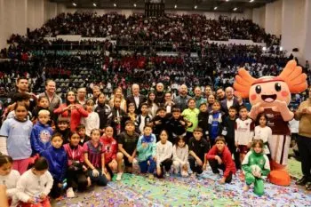 Inauguran en Puebla los Campeonatos Nacionales de Fútbol 2025 Sub-9 y Sub-11