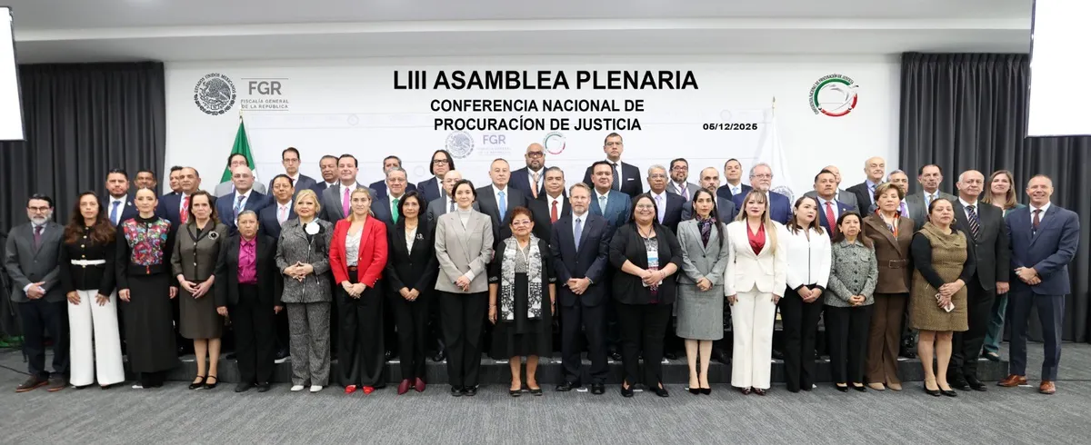 Fiscal de Puebla participa en la LIII Asamblea de Procuración de Justicia encabezada por Ernestina Godoy