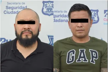 Fueron detenidos dos hombres por usurpación de funciones : Policía municipal de Puebla