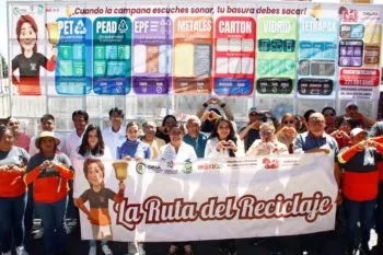 Tonantzin Fernández da banderazo de arranque a “La Ruta del Reciclaje”