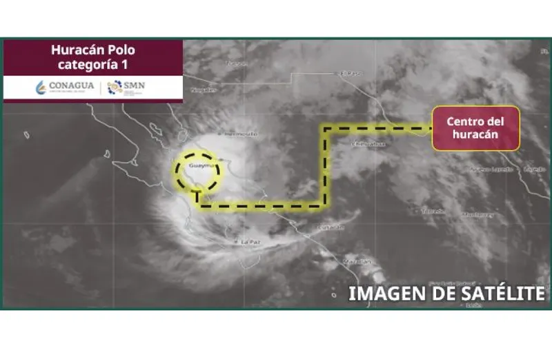 Huracán Polo se debilita, pero amenaza con lluvias torrenciales a Sonora; Rachel también genera alerta