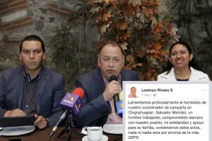 Lorenzo Rivera condena el homicidio de su coordinador de campaña