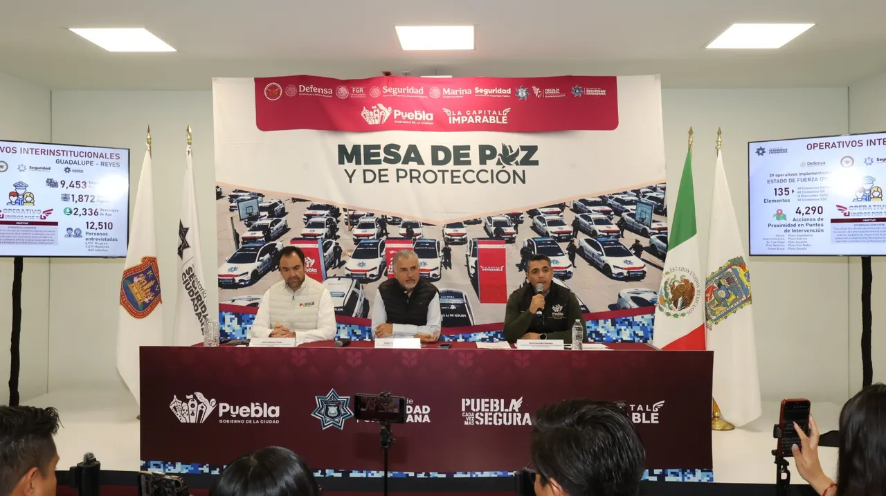 Baja incidencia delictiva en Puebla capital ante implementación de estrategias de seguridad: SSC
