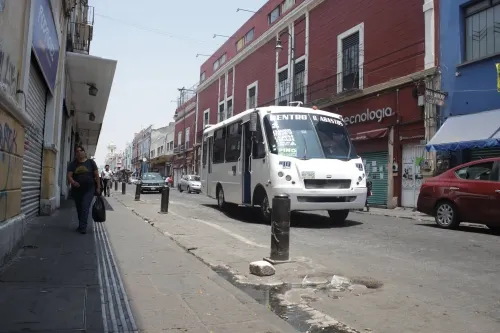 Anuncia SMT trayectos temporales del transporte público en el Centro Histórico