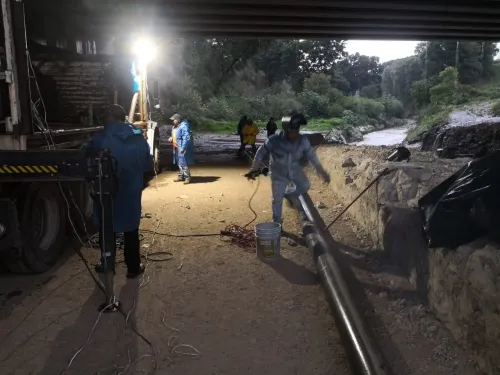 Agua de Puebla sustituyó línea de conducción de agua arrastrada por lluvia