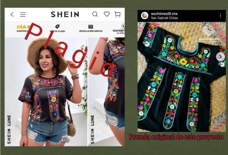 De nueva cuenta, artesanos de San Gabriel Chilac acusan a Shein de plagiar sus prendas