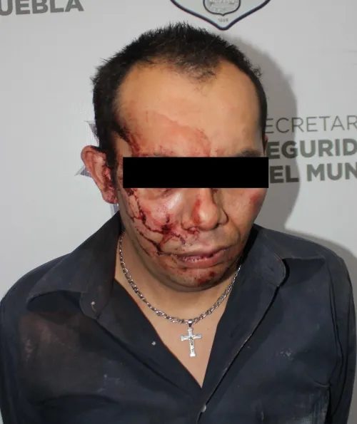 Detuvo policía municipal de Puebla a un hombre por homicidio