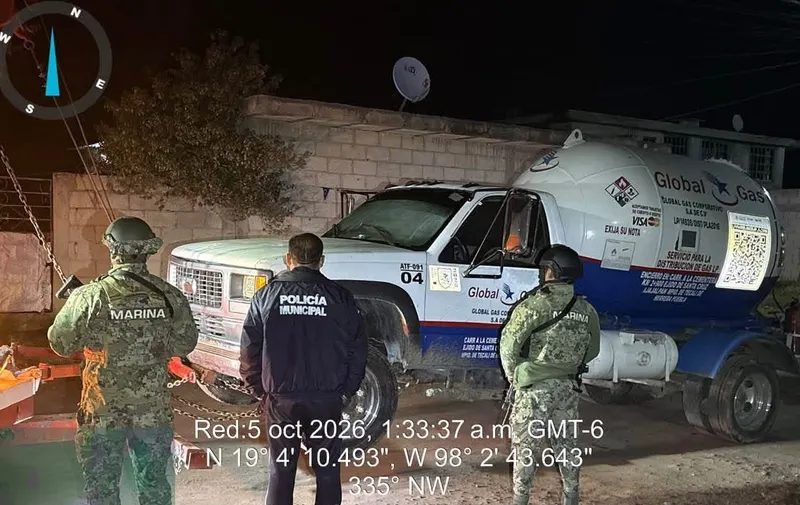Global Gas niega propiedad y operación de pipa asegurada durante operativo en Amozoc