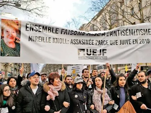 Marchan en Francia por sobreviviente del Holocausto