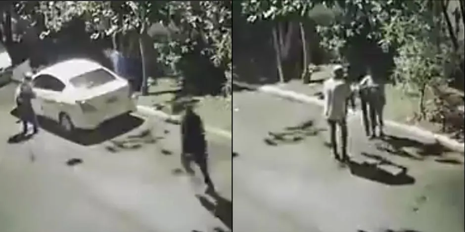VIDEO Asaltan a pareja mientras tenía intimidad dentro de su vehículo en Brasil