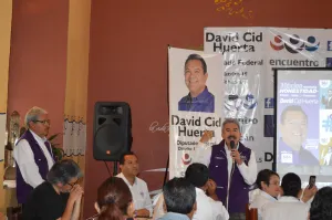 Sostiene David Cid reunión de trabajo con líderes