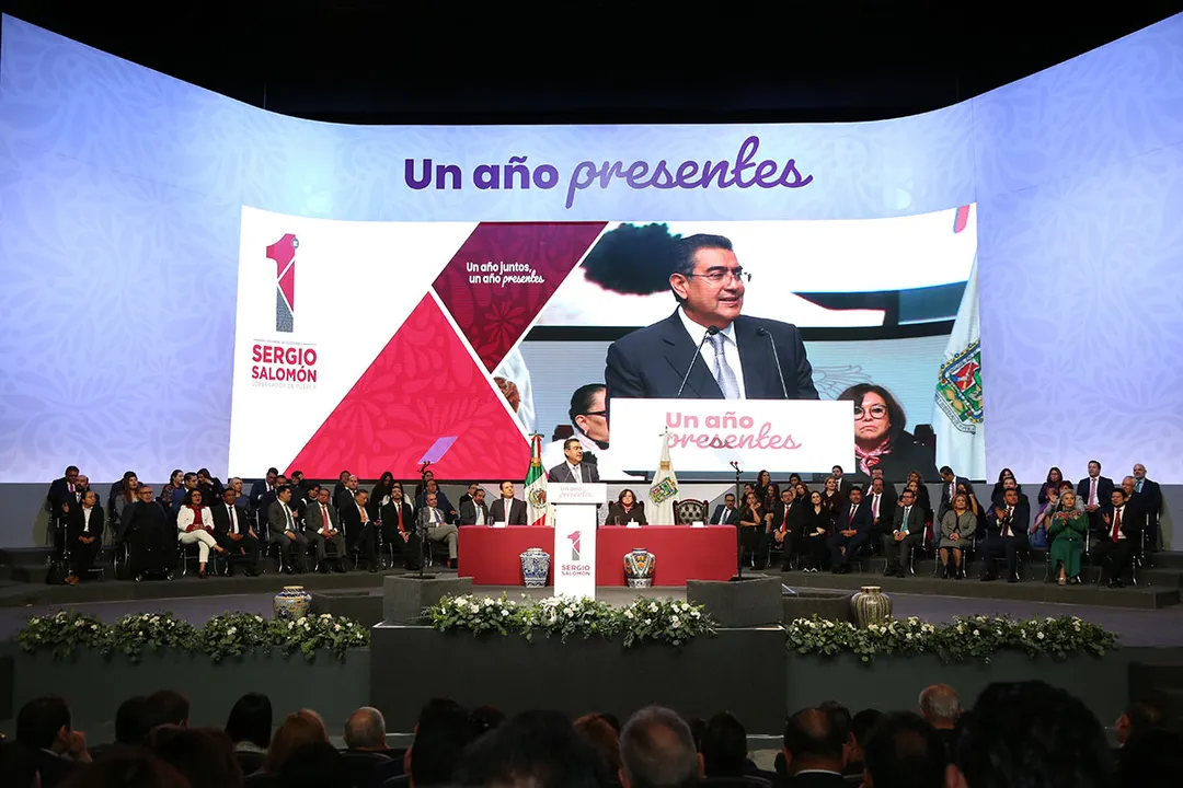 Gobierno De Puebla Sergio Salomon Cespedes Primer Informe