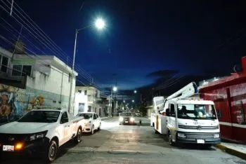 Moderniza Ayuntamiento de Puebla 77 luminarias y completa cobertura LED en 20 de Noviembre y La Loma