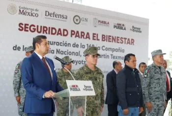 Compañía de la Guardia Nacional en San Martín Texmelucan: seguridad y coordinación en Puebla