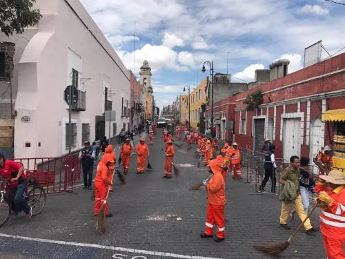 Se mantiene limpia la Ciudad durante estas fiestas patrias en Puebla