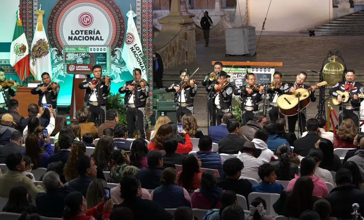 Lotería Nacional realiza sorteo en territorio para rendir homenaje a José Alfredo Jiménez en su natal Dolores Hidalgo, Guanajuato