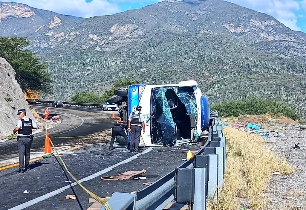 Accidente Volcadura Bus Cuacnopalan Oaxaca
