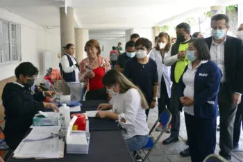 Jornada universitaria “La BUAP cerca de ti”en la junta auxiliar de San Pedro Zacachimalpa