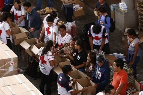 Cruz Roja ha entregado 500 toneladas de apoyo para damnificados por el sismo en Puebla
