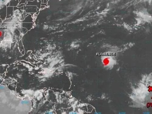 Se forma el huracán Florence en el océano Atlántico