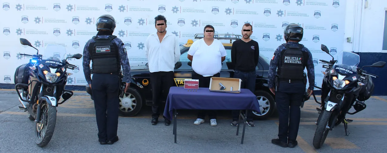 Desarticuló policía municipal de Puebla a banda delictiva presuntamente dedicada al robo a negocio