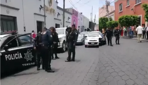 Balean a tripulantes de una camioneta en el centro de Tehuacán