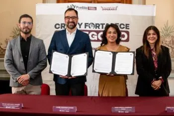 Acuerdan Ayuntamiento de Puebla y Nafin capacitaciones gratuitas a emprendedores y mipymes