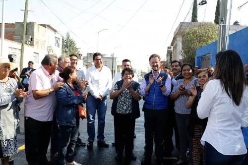 Luis Banck y vecinos de Santa Cruz Buenavista supervisan la vialidad Bugambilias