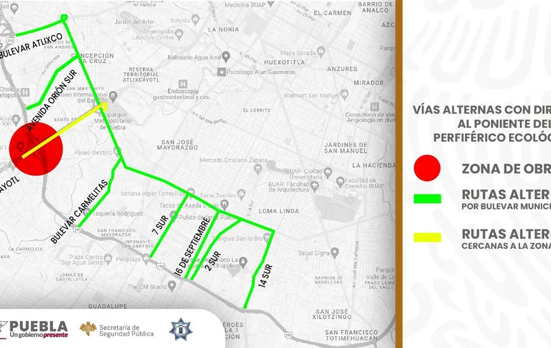 vias-alternas-por-obras-distribuidor-via-atlixcayotl