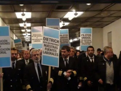Pilotos argentinos convocan a dos días de huelga