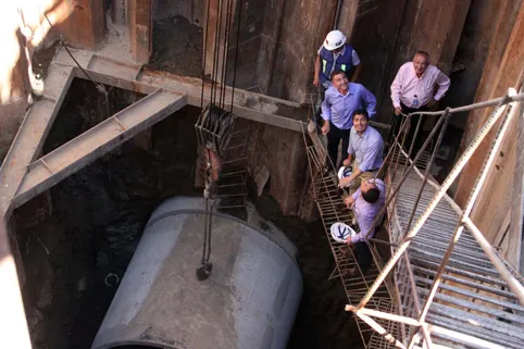 ERP supervisó obras del Colector Pluvial Atlaco-Recta a Cholula