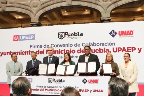 El Ayuntamiento de Puebla firma convenio de colaboración académica con la UPAEP