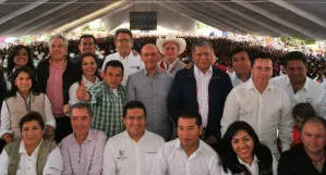 Poblanos y autoridades federales celebran asamblea comunitaria
